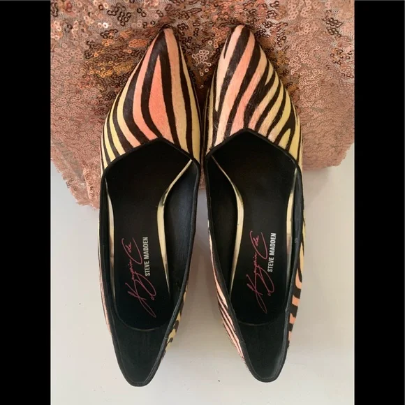 Excit Pink White Keisha Cole by Steve Madden Sz 8 - Picture 7 of 7